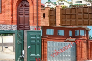 Филенчатые ворота Каскад в Ивановской области
