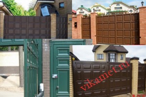Филенчатые ворота Каскад в городе Прокопьевск