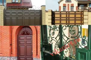 Филенчатые ворота Каскад в городе Заволжск
